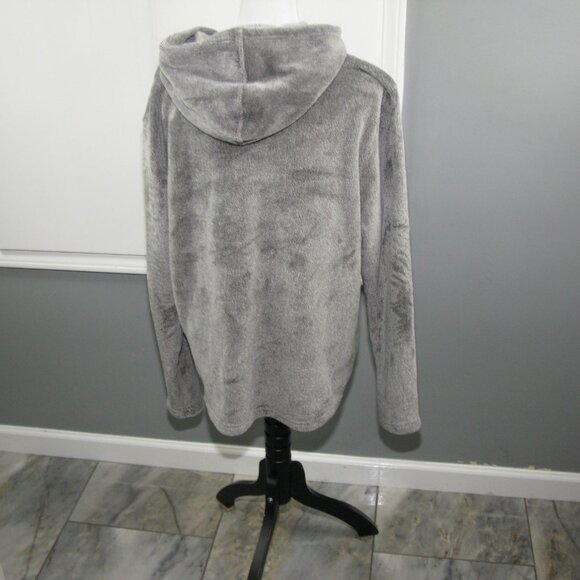 Departwest Gray Soft Fuzzy Hoodie Size Large - Picture 3 of 6